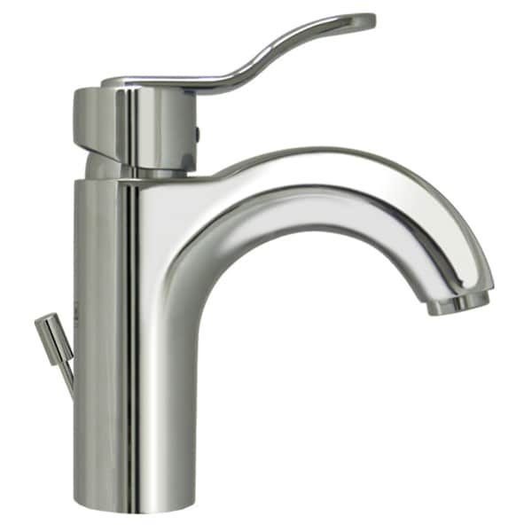 Whitehaus Wavehaus Sgl Hole/Sgl Lever Lavatory Faucet W/ Pop-Up Waste, Chrm 3-04040-C - main
